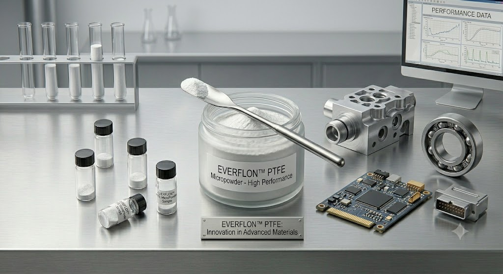 Aprimore o desempenho do seu produto com o micropó de PTFE Everflon™