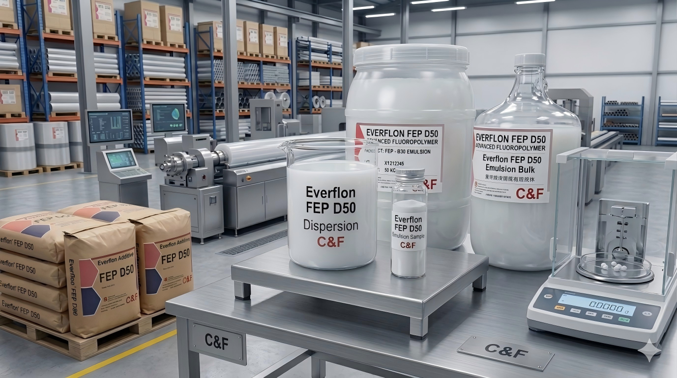 O novíssimo Everflon FEP D50 já está disponível: otimizado para processamento de alto desempenho